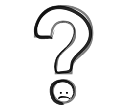 Face in symbols sticker #14255789