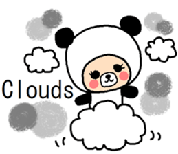 Sticker of a deadpan panda. sticker #14256136