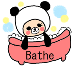 Sticker of a deadpan panda. sticker #14256142