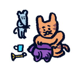 PontaAndChusuke'sDailyLife sticker #14256449
