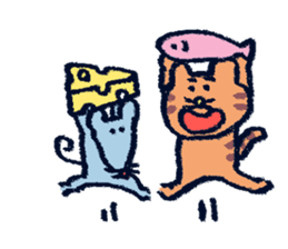 PontaAndChusuke'sDailyLife sticker #14256461