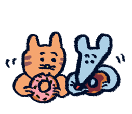 PontaAndChusuke'sDailyLife sticker #14256464