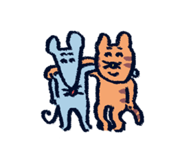 PontaAndChusuke'sDailyLife sticker #14256465