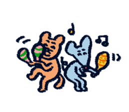 PontaAndChusuke'sDailyLife sticker #14256485