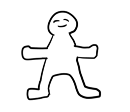 Alphabet formed by human(s) sticker #14256678