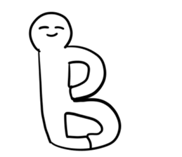 Alphabet formed by human(s) sticker #14256679