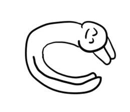 Alphabet formed by human(s) sticker #14256680