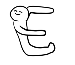 Alphabet formed by human(s) sticker #14256682