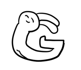 Alphabet formed by human(s) sticker #14256684