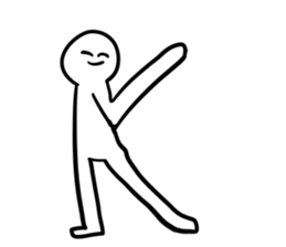 Alphabet formed by human(s) sticker #14256688