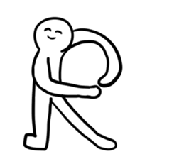 Alphabet formed by human(s) sticker #14256695