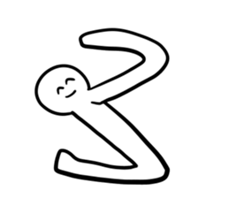 Alphabet formed by human(s) sticker #14256709