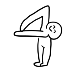 Alphabet formed by human(s) sticker #14256710