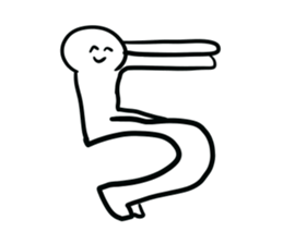 Alphabet formed by human(s) sticker #14256711