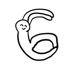 Alphabet formed by human(s) sticker #14256712