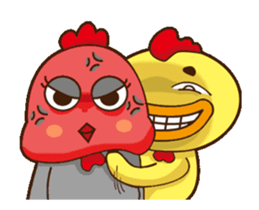 Comfortably chicken Animation2 sticker #14257459