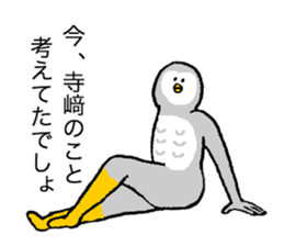 Owl's name is Terazaki sticker #14257471