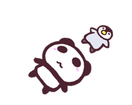 Moving panda sticker2 sticker #14258039