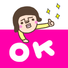 not cute girl Sticker sticker #14258259