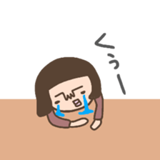 not cute girl Sticker sticker #14258261