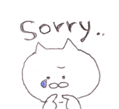 The cat which is a young girl? sticker #14258447