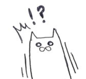 The cat which is a young girl? sticker #14258450