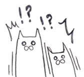 The cat which is a young girl? sticker #14258451