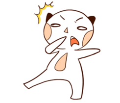 Cat man with fish sticker #14259440