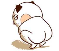 Cat man with fish sticker #14259461