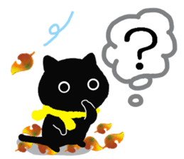 Large font size sticker & winter & cat sticker #14260871