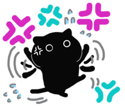 Large font size sticker & winter & cat sticker #14260874