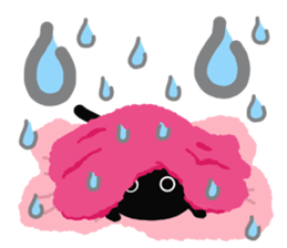 Large font size sticker & winter & cat sticker #14260876