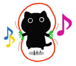 Large font size sticker & winter & cat sticker #14260884