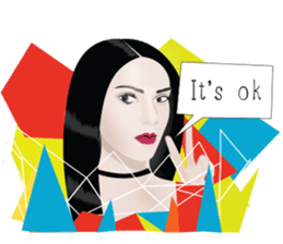 model talk sticker #14261124