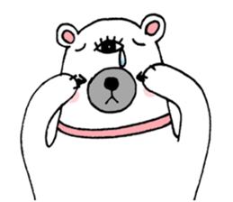 Bear Eye Girl sticker #14261503