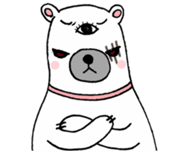 Bear Eye Girl sticker #14261504