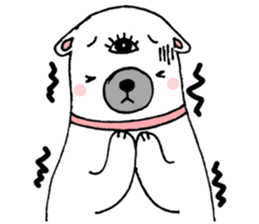 Bear Eye Girl sticker #14261508