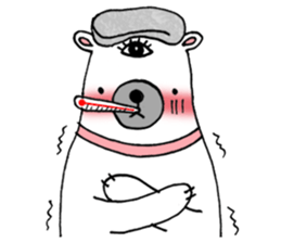 Bear Eye Girl sticker #14261513