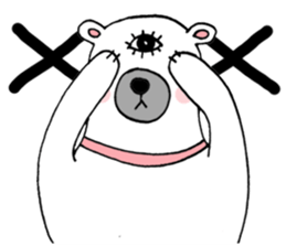 Bear Eye Girl sticker #14261515