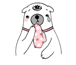 Bear Eye Girl sticker #14261520