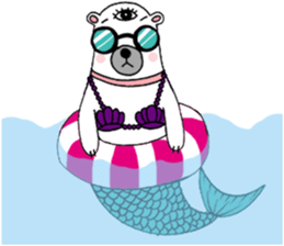 Bear Eye Girl sticker #14261527