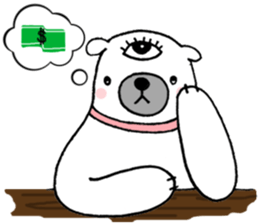 Bear Eye Girl sticker #14261539