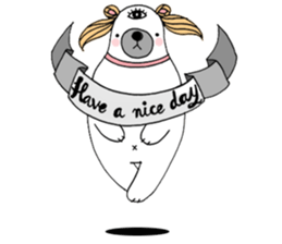 Bear Eye Girl sticker #14261540