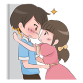 Funny Couple In Love sticker #14261831