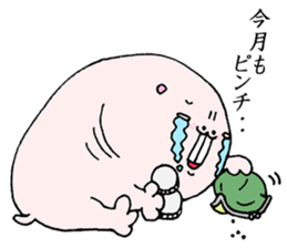 mom and son of naked mole rat by moguNacchu sticker #14262820