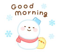 Snowman English sticker #14263079