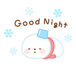 Snowman English sticker #14263080