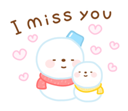 Snowman English sticker #14263082