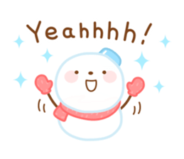Snowman English sticker #14263084