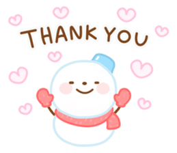 Snowman English sticker #14263085